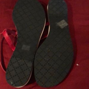 Red Gucci sandals